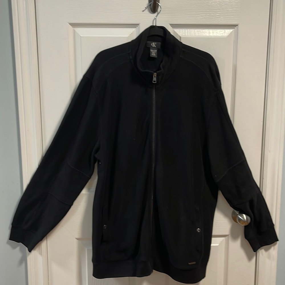 Calvin Klein Zip up sweater black XXL